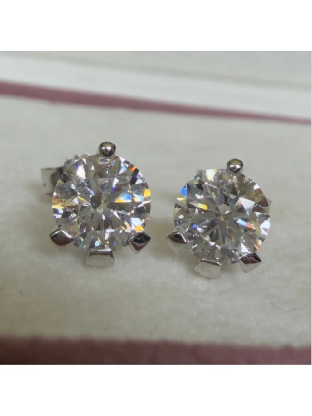 Pandora Nova 14k White Gold Lab-grown Diamond Earrings 1.00ct